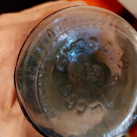 Mod Dep vintage blue aqua decanter bottle grappe design - Picture 2 of 9